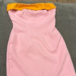 Princess Polly Orange and pink mini dress
